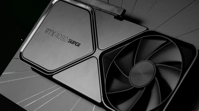 Close-up of a high-end GPU